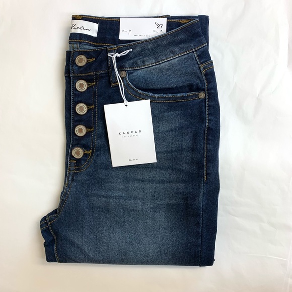 KanCan | High Waisted Botton Fly Jeans - Picture 8 of 16